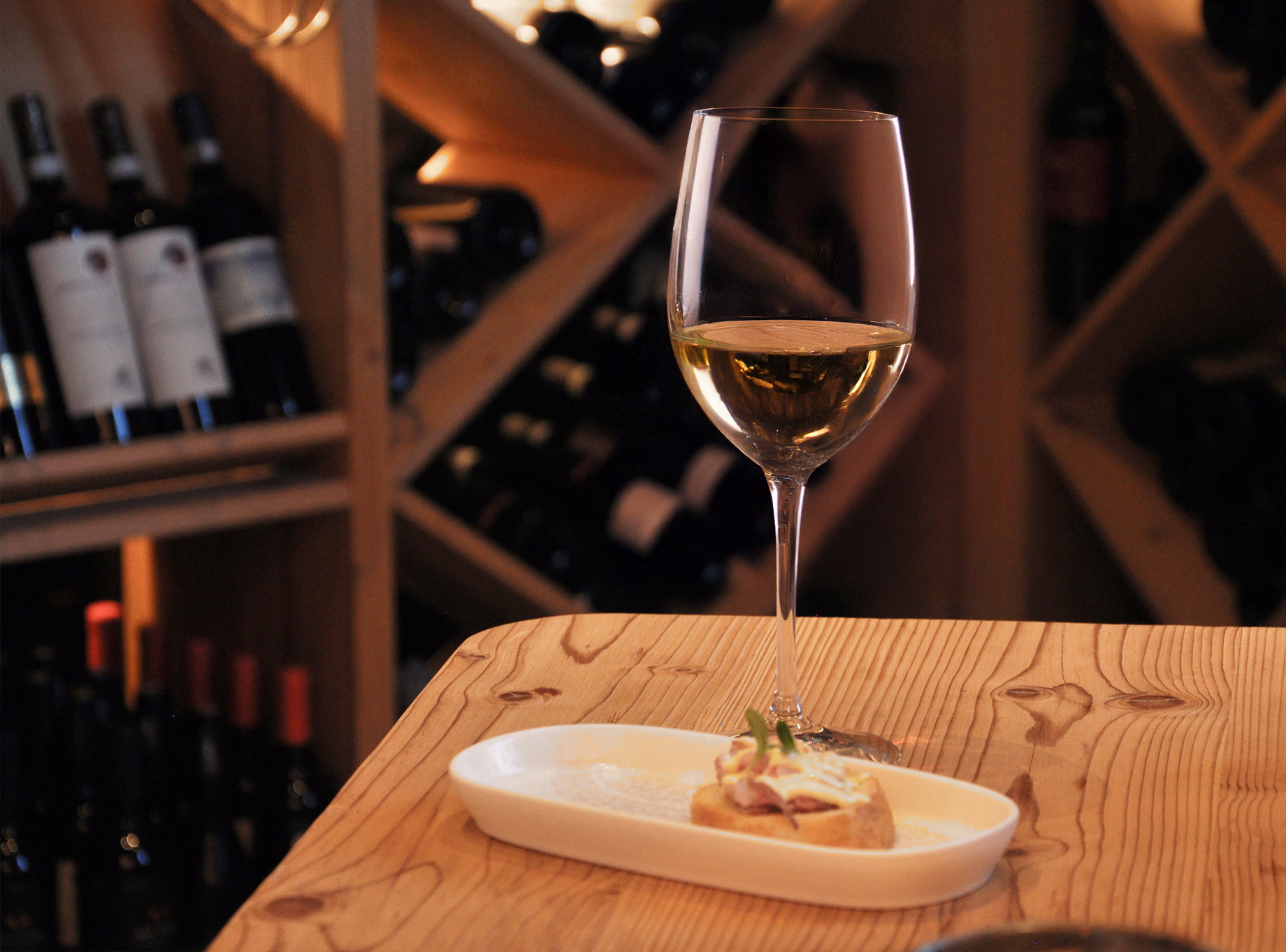 Bicchiere di vino bianco
